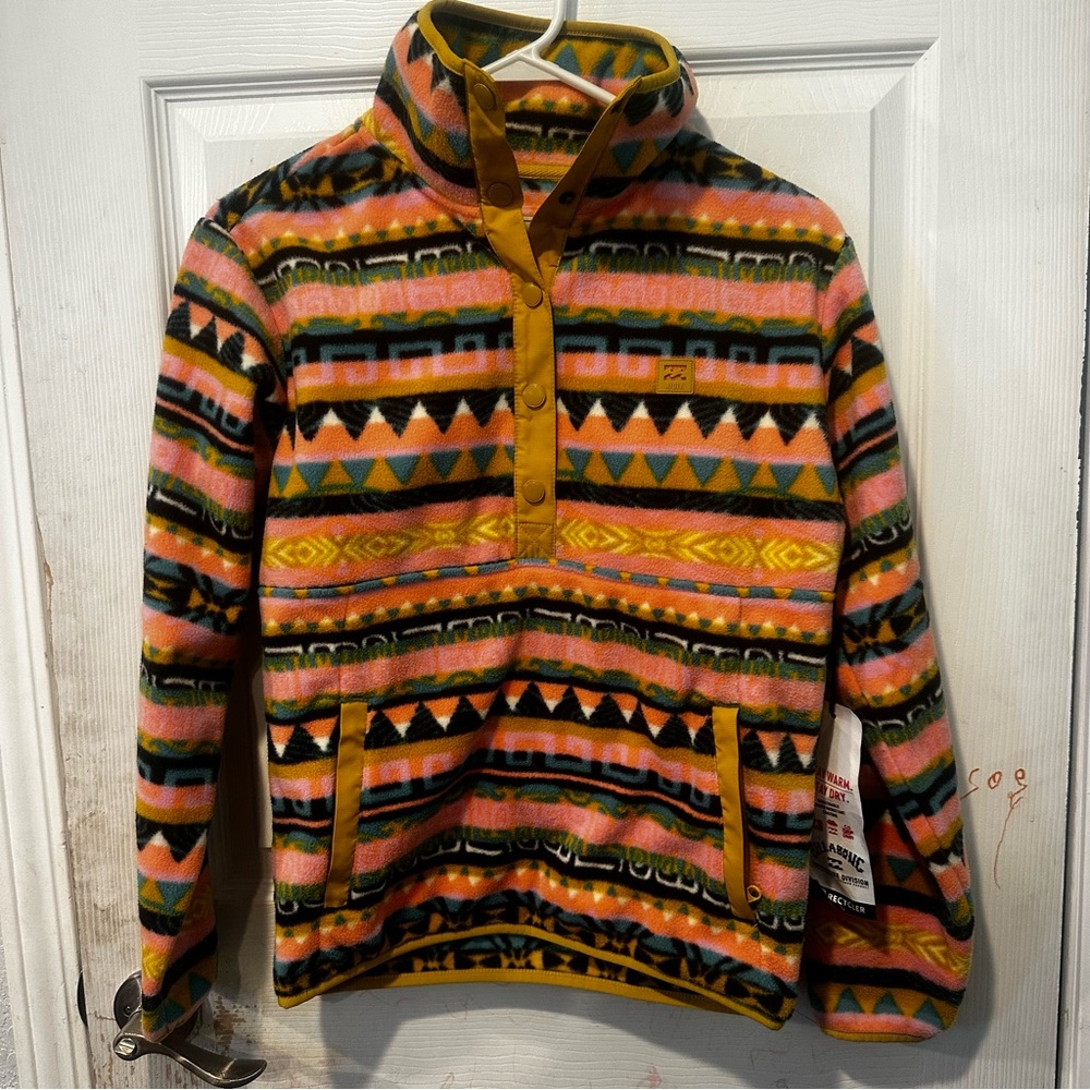 Billabong Multicolor Fleece Pullover